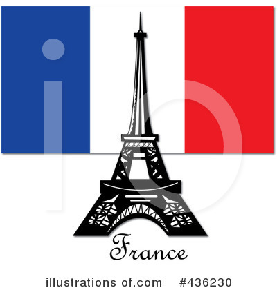 Royalty-Free (RF) Eiffel Tower Clipart Illustration by Pams Clipart - Stock Sample #436230