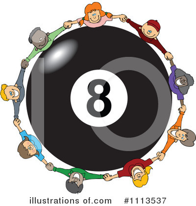 Royalty-Free (RF) Eight Ball Clipart Illustration by djart - Stock Sample #1113537