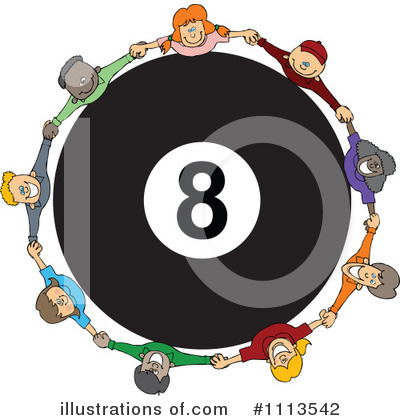 Royalty-Free (RF) Eight Ball Clipart Illustration by djart - Stock Sample #1113542