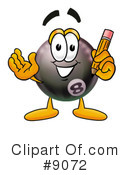 Eight Ball Clipart #9072 by Mascot Junction