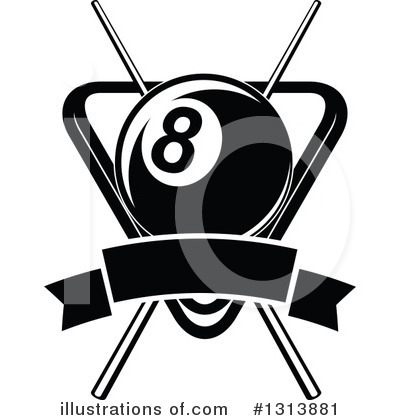 Royalty-Free (RF) Eightball Clipart Illustration by Vector Tradition SM - Stock Sample #1313881