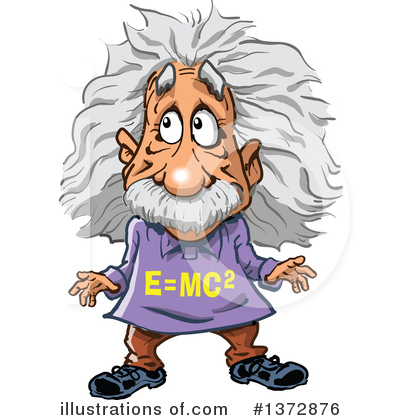 Royalty-Free (RF) Einstein Clipart Illustration by Clip Art Mascots - Stock Sample #1372876