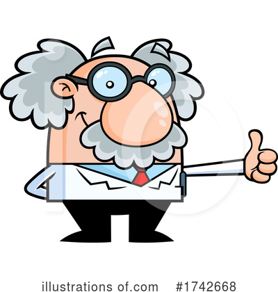 Royalty-Free (RF) Einstein Clipart Illustration by Hit Toon - Stock Sample #1742668