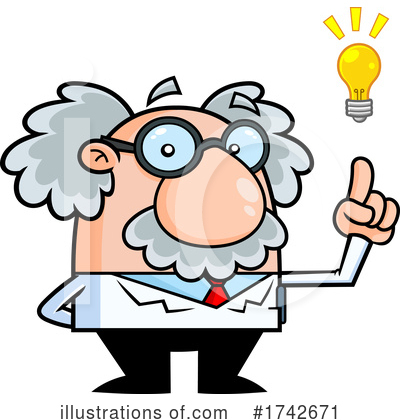 Royalty-Free (RF) Einstein Clipart Illustration by Hit Toon - Stock Sample #1742671