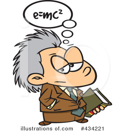 Royalty-Free (RF) Einstein Clipart Illustration by toonaday - Stock Sample #434221