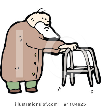 Royalty-Free (RF) Elderly Man Clipart Illustration by lineartestpilot - Stock Sample #1184925