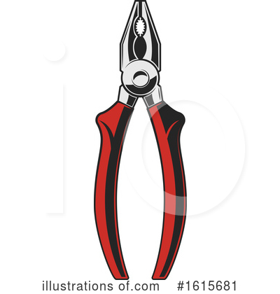 Pliers Clipart #1615681 by Vector Tradition SM