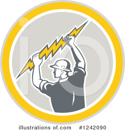Royalty-Free (RF) Electrician Clipart Illustration by patrimonio - Stock Sample #1242090