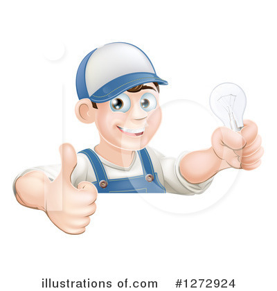 Electrician Clipart #1272924 by AtStockIllustration