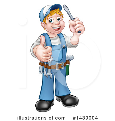 Repair Man Clipart #1439004 by AtStockIllustration