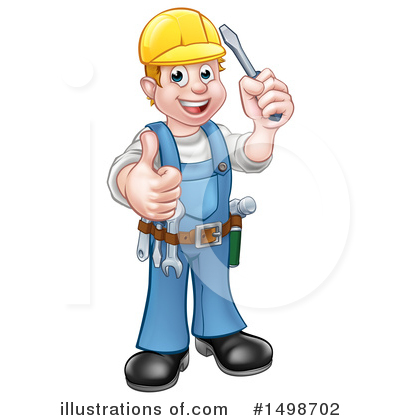 Royalty-Free (RF) Electrician Clipart Illustration by AtStockIllustration - Stock Sample #1498702