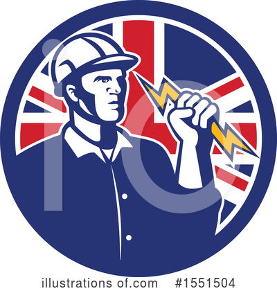 Royalty-Free (RF) Electrician Clipart Illustration by patrimonio - Stock Sample #1551504