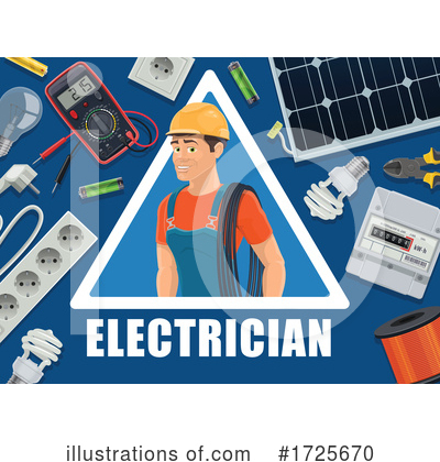 Electrician Clipart #1725670 by Vector Tradition SM