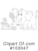 Elephant Clipart #103047 by Alex Bannykh
