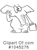 Elephant Clipart #1045276 by toonaday
