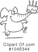 Elephant Clipart #1045344 by toonaday