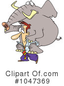 Elephant Clipart #1047369 by toonaday