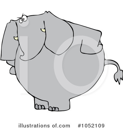 Royalty-Free (RF) Elephant Clipart Illustration by djart - Stock Sample #1052109