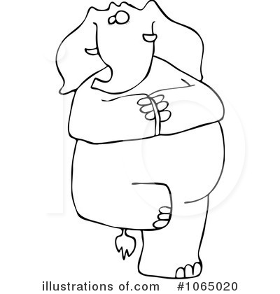 Royalty-Free (RF) Elephant Clipart Illustration by djart - Stock Sample #1065020