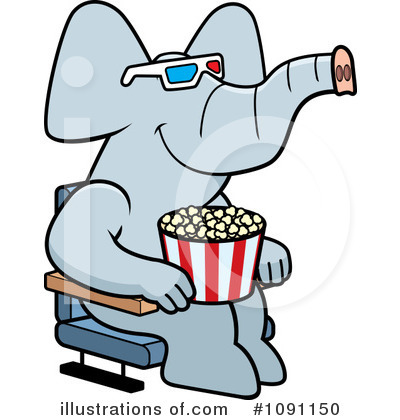 Royalty-Free (RF) Elephant Clipart Illustration by Cory Thoman - Stock Sample #1091150