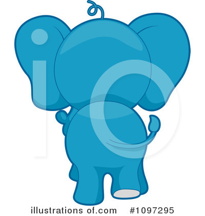 Royalty-Free (RF) Elephant Clipart Illustration by BNP Design Studio - Stock Sample #1097295