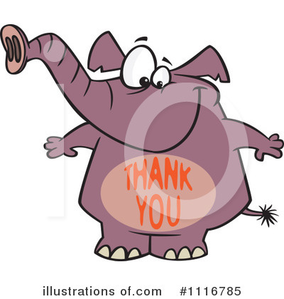 Purple Elephant Clipart #1116785 by toonaday