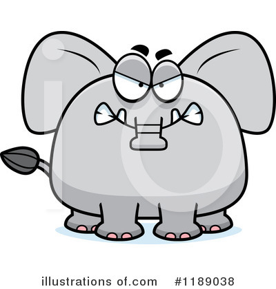 Royalty-Free (RF) Elephant Clipart Illustration by Cory Thoman - Stock Sample #1189038