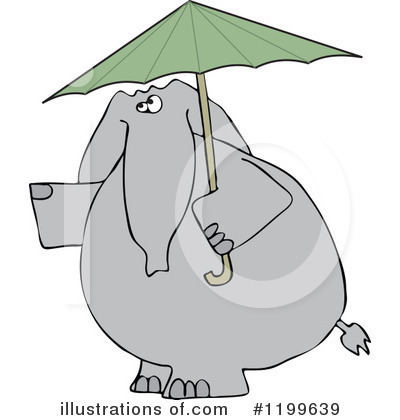Royalty-Free (RF) Elephant Clipart Illustration by djart - Stock Sample #1199639