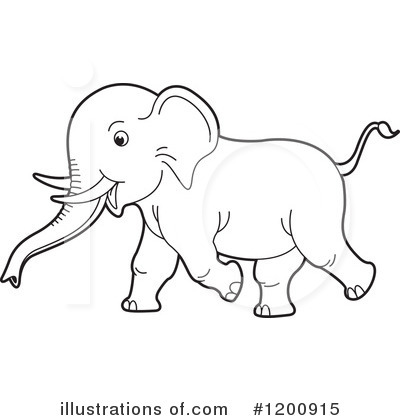 Royalty-Free (RF) Elephant Clipart Illustration by Lal Perera - Stock Sample #1200915