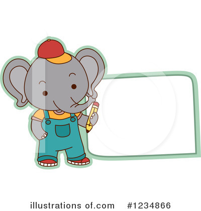 Royalty-Free (RF) Elephant Clipart Illustration by BNP Design Studio - Stock Sample #1234866