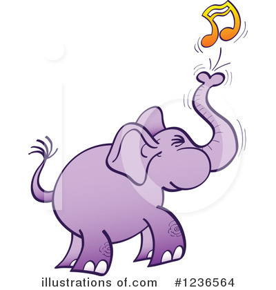 Royalty-Free (RF) Elephant Clipart Illustration by Zooco - Stock Sample #1236564