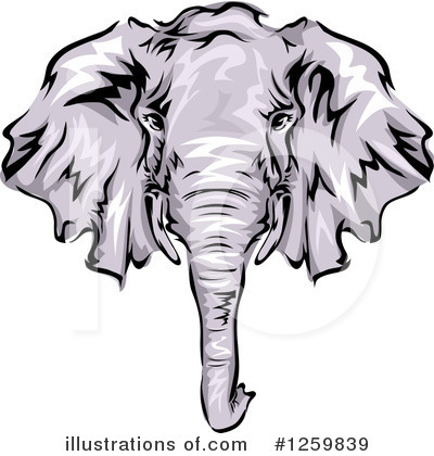 Royalty-Free (RF) Elephant Clipart Illustration by BNP Design Studio - Stock Sample #1259839