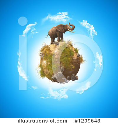 Royalty-Free (RF) Elephant Clipart Illustration by KJ Pargeter - Stock Sample #1299643