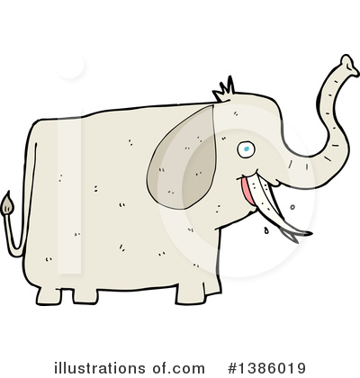 Royalty-Free (RF) Elephant Clipart Illustration by lineartestpilot - Stock Sample #1386019