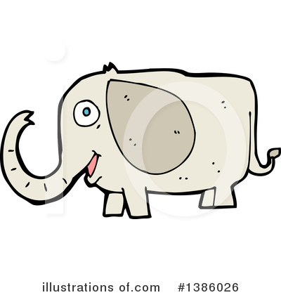 Royalty-Free (RF) Elephant Clipart Illustration by lineartestpilot - Stock Sample #1386026