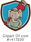 Elephant Clipart #1417230 by patrimonio