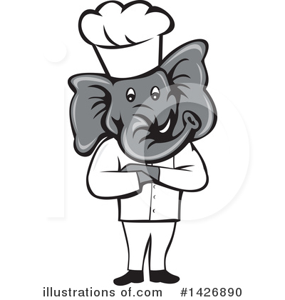 Elephant Clipart #1426890 by patrimonio