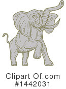 Elephant Clipart #1442031 by patrimonio