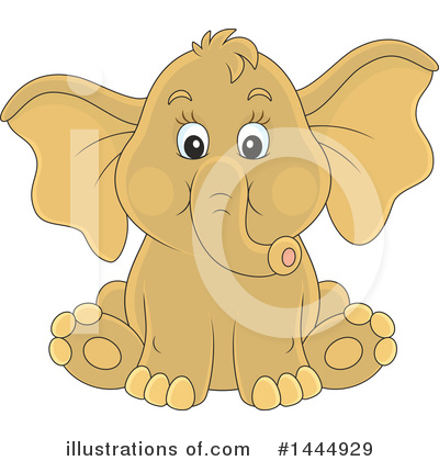 Royalty-Free (RF) Elephant Clipart Illustration by Alex Bannykh - Stock Sample #1444929