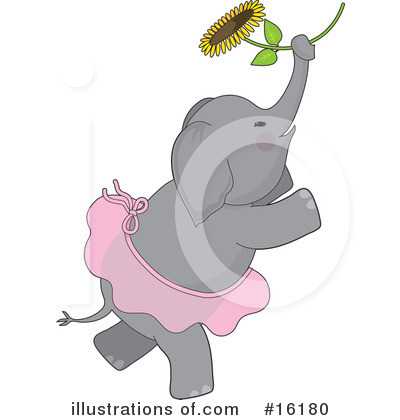 Royalty-Free (RF) Elephant Clipart Illustration by Maria Bell - Stock Sample #16180