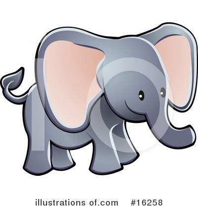 Royalty-Free (RF) Elephant Clipart Illustration by AtStockIllustration - Stock Sample #16258