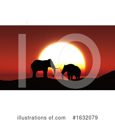 Elephant Clipart #1632079 by KJ Pargeter