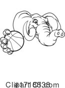 Elephant Clipart #1718538 by AtStockIllustration