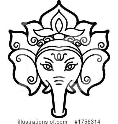 Royalty-Free (RF) Elephant Clipart Illustration by Lal Perera - Stock Sample #1756314