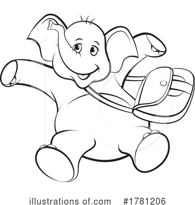 Royalty-Free (RF) Elephant Clipart Illustration by Lal Perera - Stock Sample #1781206