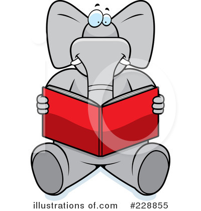 Royalty-Free (RF) Elephant Clipart Illustration by Cory Thoman - Stock Sample #228855
