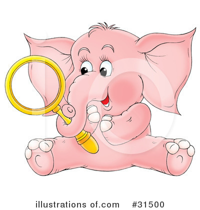 Royalty-Free (RF) Elephant Clipart Illustration by Alex Bannykh - Stock Sample #31500