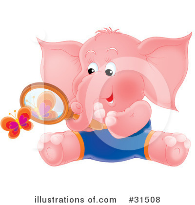 Royalty-Free (RF) Elephant Clipart Illustration by Alex Bannykh - Stock Sample #31508