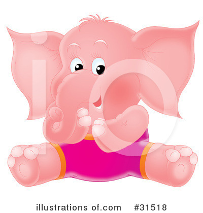 Royalty-Free (RF) Elephant Clipart Illustration by Alex Bannykh - Stock Sample #31518