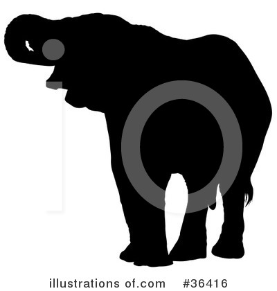 Royalty-Free (RF) Elephant Clipart Illustration by dero - Stock Sample #36416